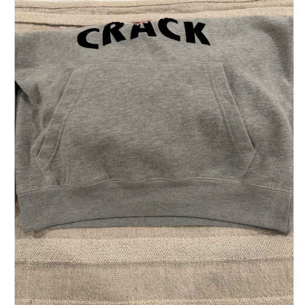 ALIFE x Crack "Wolfpack" Embroidered Hoodie‎ Gray Men's Size Large EUC - Picture 9 of 11